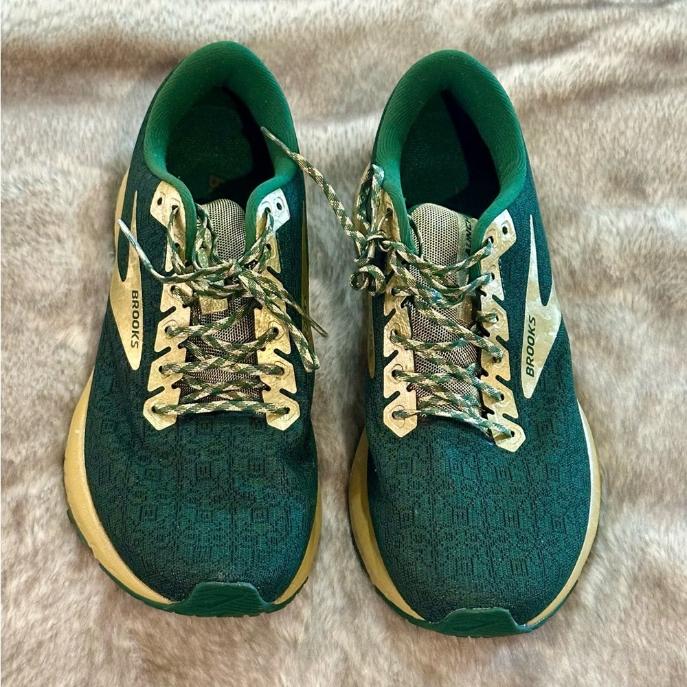 Brooks Teal and Gold Athletic Shoes​